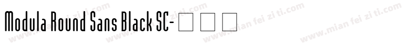 Modula Round Sans Black SC字体转换